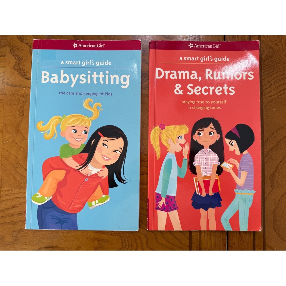 American Girl A Smart Girls Guide Babysitting & Drama Rumors Secrets Book Lot 2